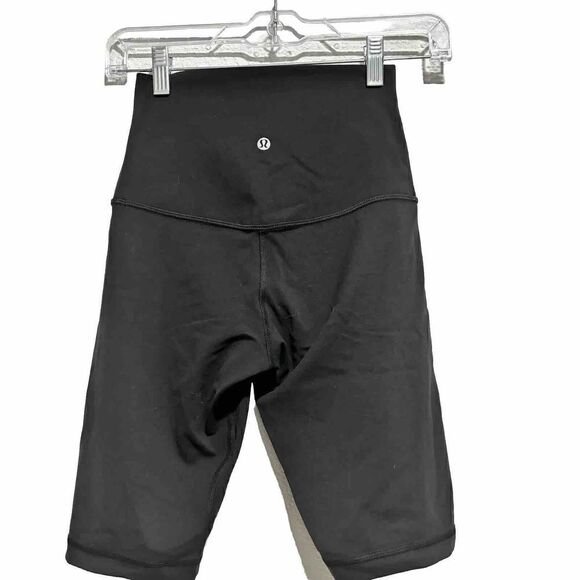 Lululemon  Align Super High Rise Biker Shorts Black 4 Stretch - Picture 2 of 7